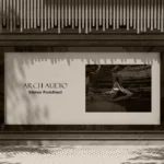 Grafika użytkowa brandbook Arch Audio