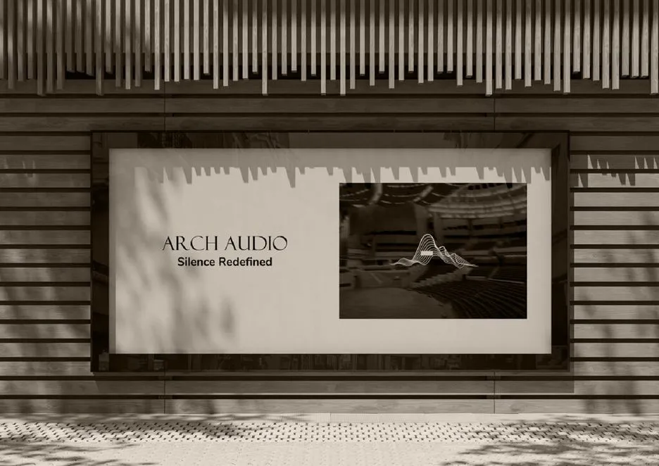 Grafika użytkowa brandbook Arch Audio