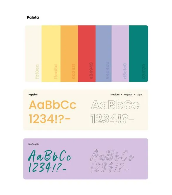 Typografia i kolorystyka spice 'it